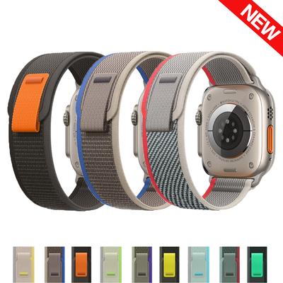 Boucle de sentier pour bracelet de montre apple 49mm 44mm 40mm 45mm 41mm 42mm 38 42mm bracelet correa iWatch Ultra série 7 6 5 3 se 8 bracelet