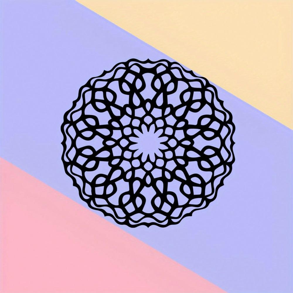 Vintage Bohemian Mandala Metal Wall Art Rustproof Iron Round Home Decor for Living Room