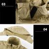 Men Jacket Spring and Autumn Fashion Versatile Windproof Waterproof Workwear Hooded Jacket Outdoor Travel Leisure Camping Jacket