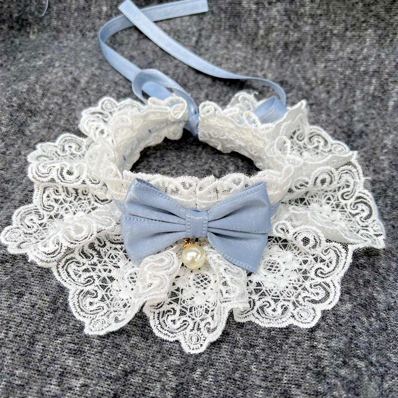 Pet Scarf: Dog Drool Bib with Bell and Bow Tie for Medium/Small Dogs and Cats