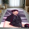 Hyunjin Kpop Stray Kids Star Wohnzimmer Rutschfester Teppich Weicher Teppich für Schlafzimmer Kinderzimmer Sofa, Heimdeko Fußmatte Geschenk