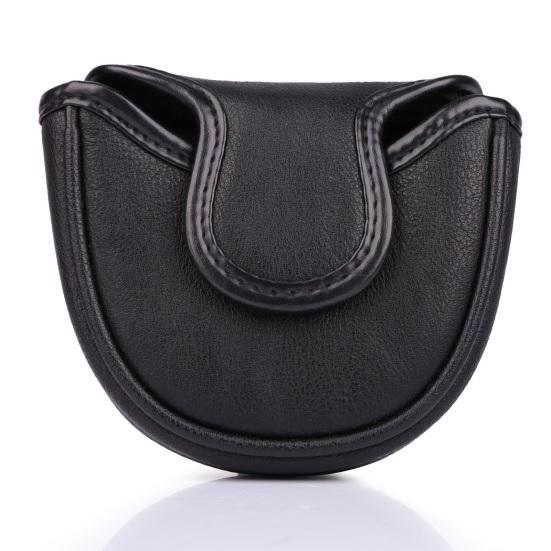 Golf Putter Cover Dustproof Velvet Lining Wear Resistant Exquisite Pattern Waterproof Faux Leather Golf Club Head Cover Golf Putter Protector