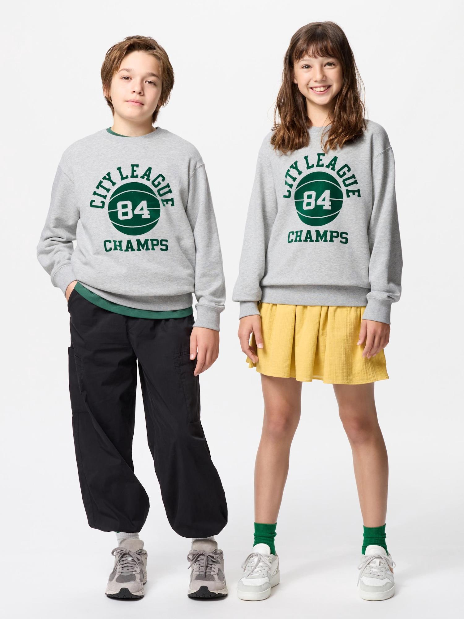 

Свитшот Uniqlo Kids Ultra Stretch с рисунком B 03 GRAY/KIDS 150