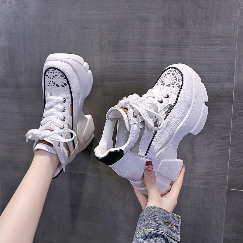 Fashion High 8Cm Sandals Summer Women's Slippers Platform Sandals Outdoor Thick Street Beach Slippers Flip Flop Garden Shoes