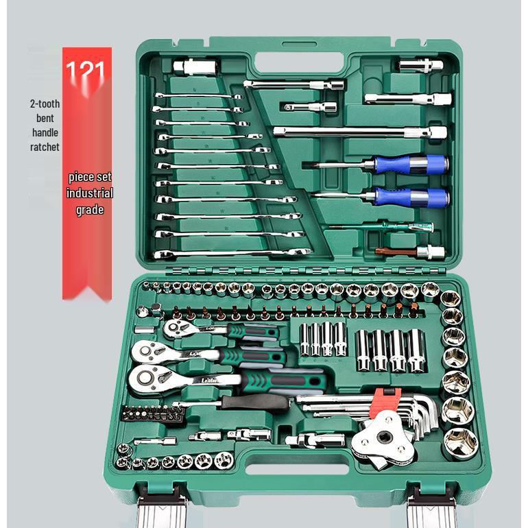 4S Car Repair Tool Set: Socket Wrench Ratchet & Small Tool Box