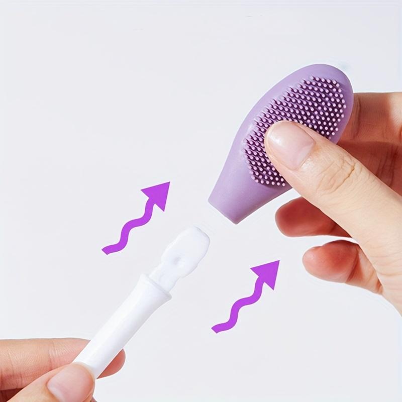 1 pack of double-ended mask brush set for mixing and applying mud masks, suitable for facial cleansing