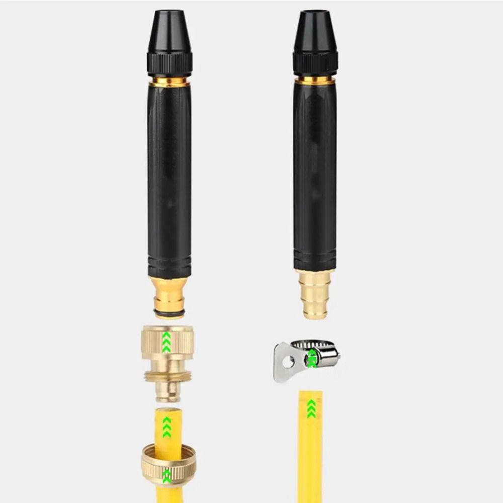 Adjustable Car Wash Nozzle Direct Spray Adjustable Nipple Type Garden Watering Hose  Home Use