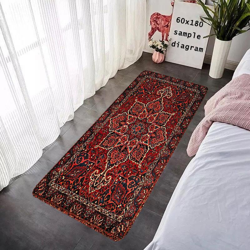 Hallway Door Mats Interior Foot Rug Persian Style Welcome Floor Mat for Entryway Rectangle Carpet Kitchen Rugs Fluffy Home Decor