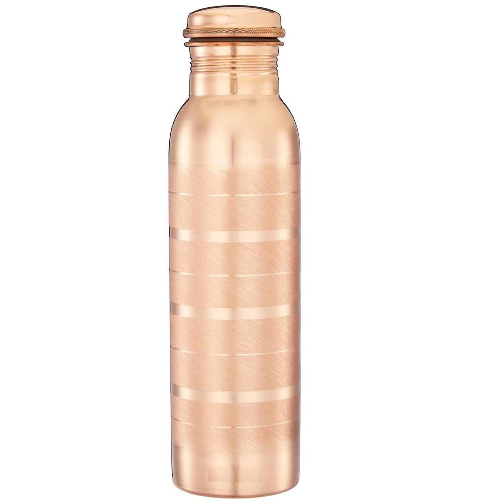 Kupfer-Wasserflasche | 100% Kupferauskleidung | Auslaufsicher & Rostfrei | Ideal für Zuhause, Schule & Büro | 950 ml