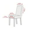 Printed Chair Cover Stain-Resistant Dirt-Resistant Decorative Elastic Chair Cover Universal Living Room Dining Seat Protector