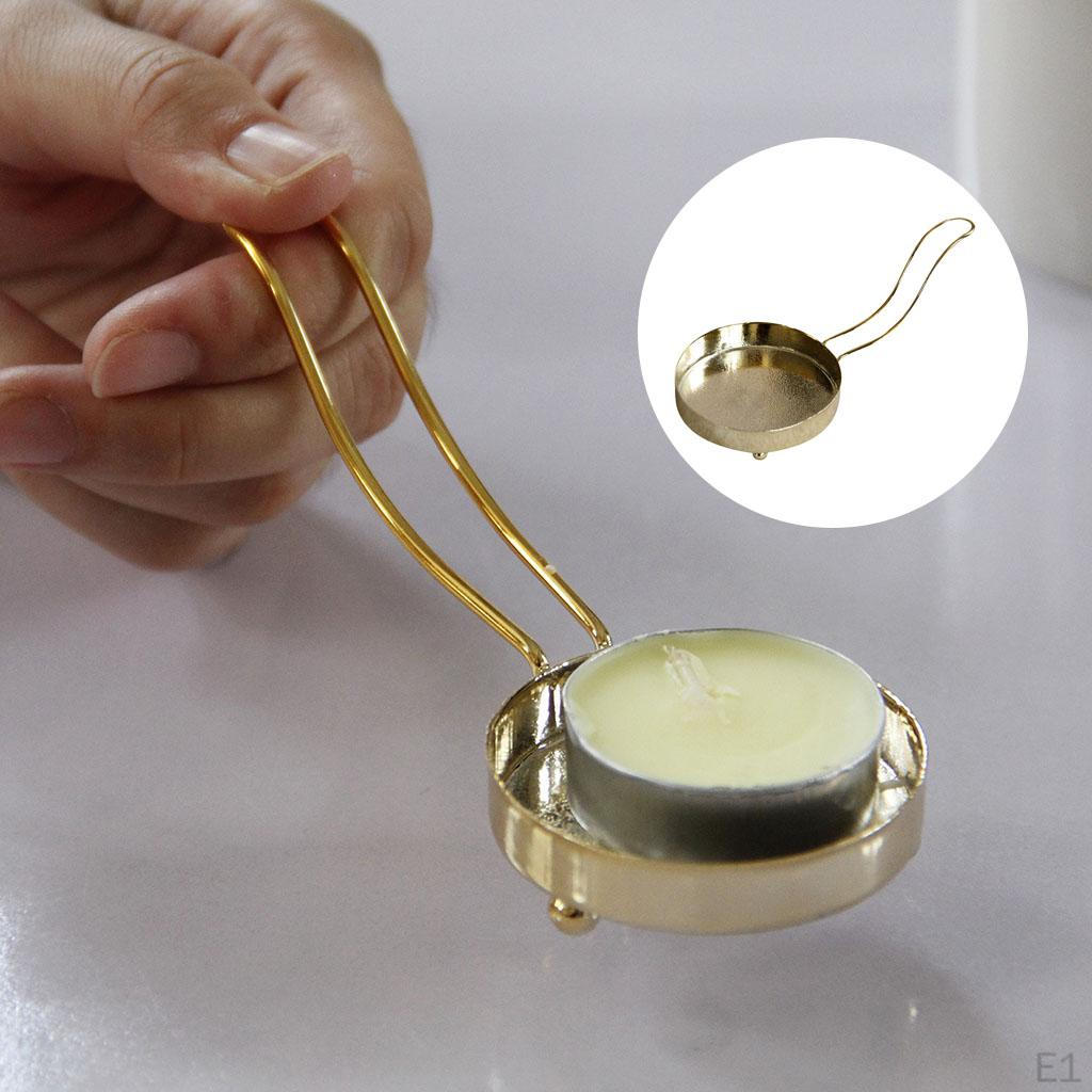 Candle Holder with Handle Metal Mantelpiece Yoga Spa Pillar Votive Tealight Candlesticks Party