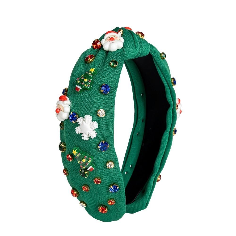 Snowflake Snowman Creative Hair Hoop Bow Santa Claus Doll Headwear Soft Christmas Hairband  Girls