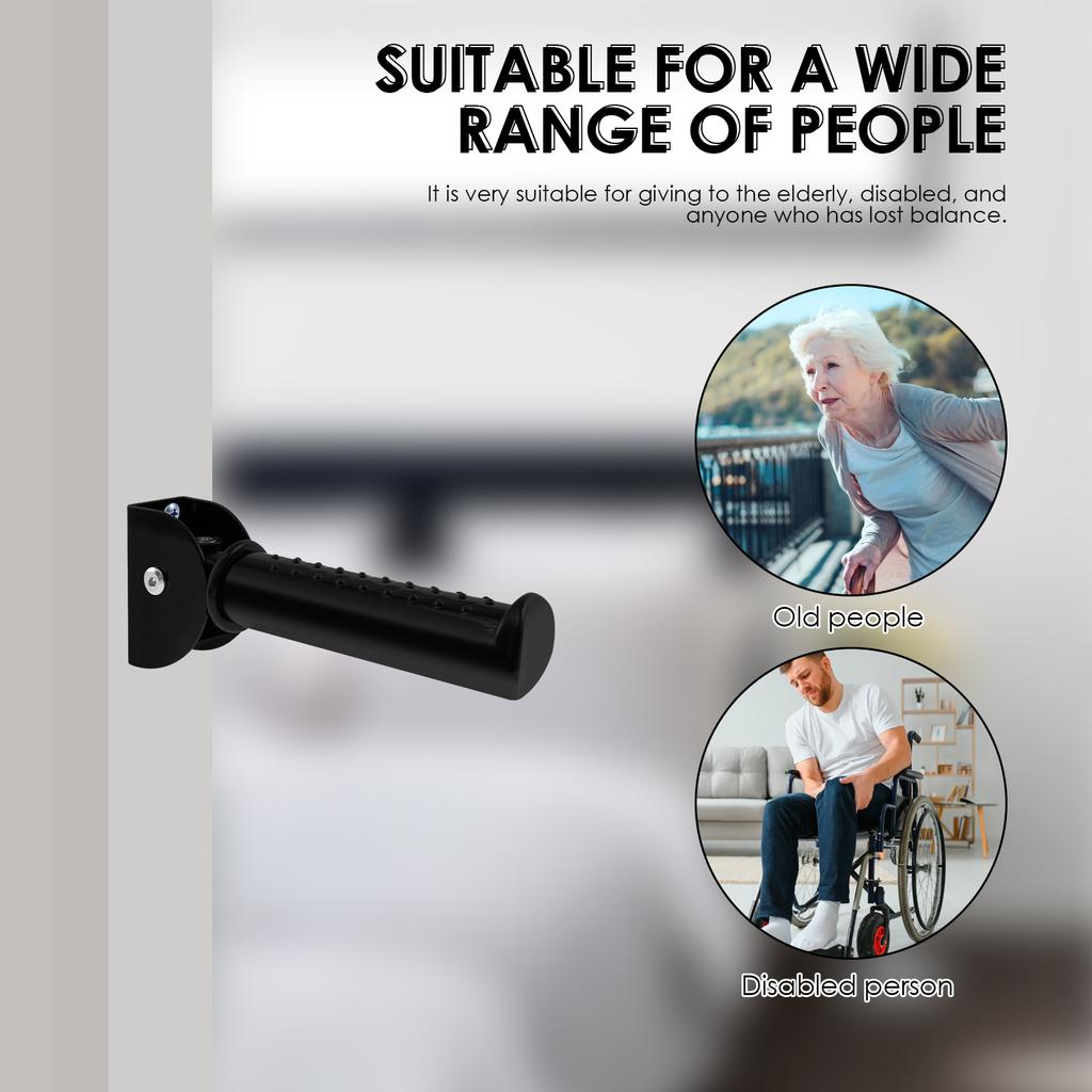 5.5 Inch Foldable Flip Up Grab Bar Nonslip Doorway Flip Assist Handle Multifunctional Stair Assist Grab Bar Practical Handle for