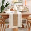 Rustic Table Runner Macrame Table Runner Cotton Desk Decoration for Holiday Party Farmhouse Wedding 180x30cm Coffee