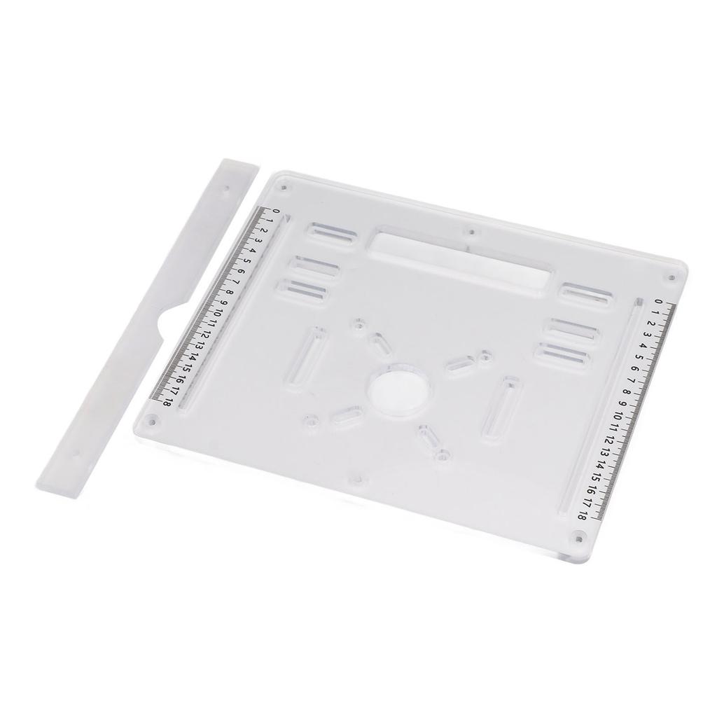 Acryl-Grundplatte für 4-Zoll-Trennschleifer Holzfräsen Klappbrett Holzbearbeitungstisch Unterlage