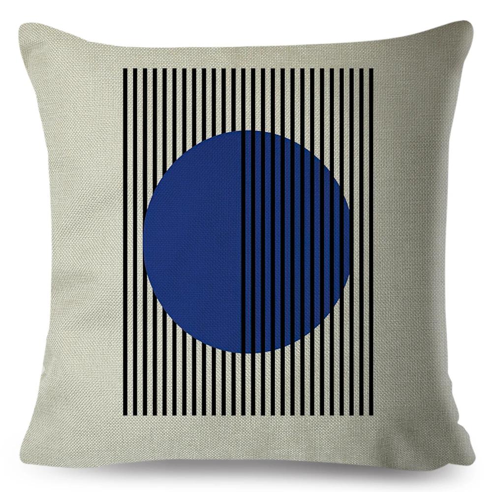 

Nordic Bauhaus Exhibition Unique Cushion Cover for Sofa Home Car Decor Double Print Pillowcase Polyester Throw Pillow Case 40x40cm16x16Inch
