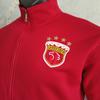 Long Sleeve Fleece Football Jacket - Shanghai Team Stand Collar Soccer Training Wear