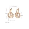 Rose  Latest Fancy Stylish Copper Zircon Bali Earrings for Women and Girls
