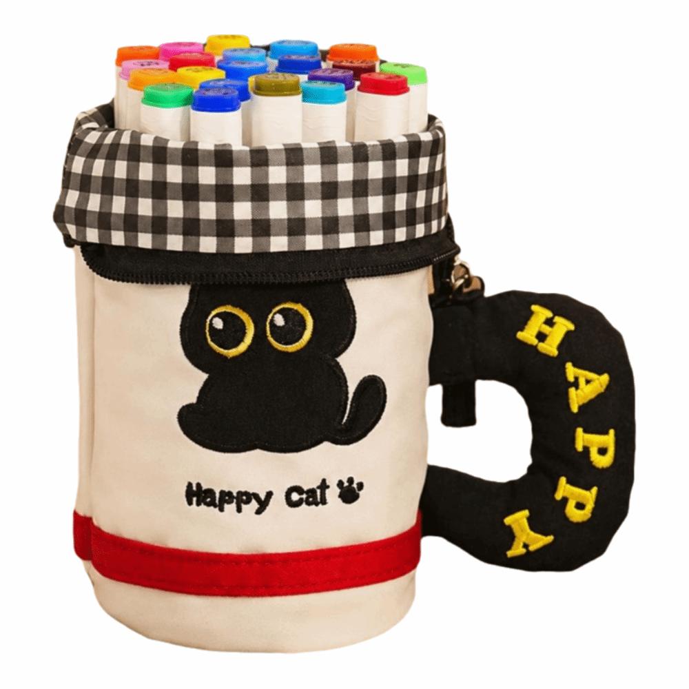 Water Cup Shaped Pencil Case Cartoon Pen Holder Multifunctional Pencil Bag Student