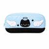 Cartoon Angel Demon Cat Pencil Case Large Capacity Mesh Pocket Design Stationery Storage for School Kids Students Gift