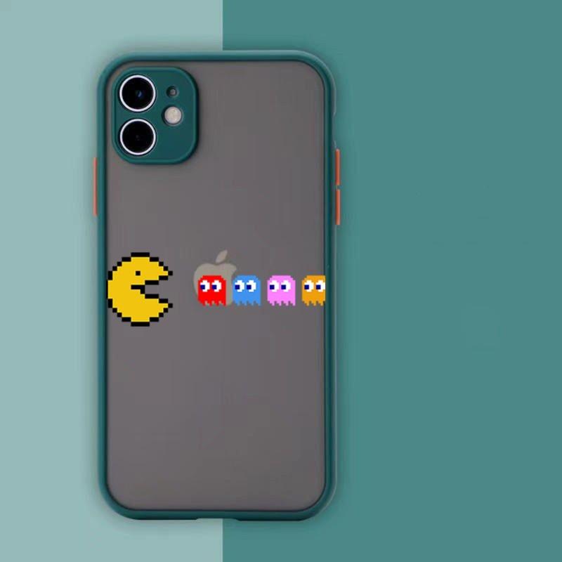 Roztomilý herní obal na telefon Pac-Man pro iPhone 13 12 11 Mini Pro Max XS X Max XR 8 7 Plus SE 2022 Obal na telefon v barvě kůže