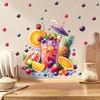 Ice Cream Fruit Wall Sticker Removable Refreshing Summer Vibes Kitchen Home Decor
