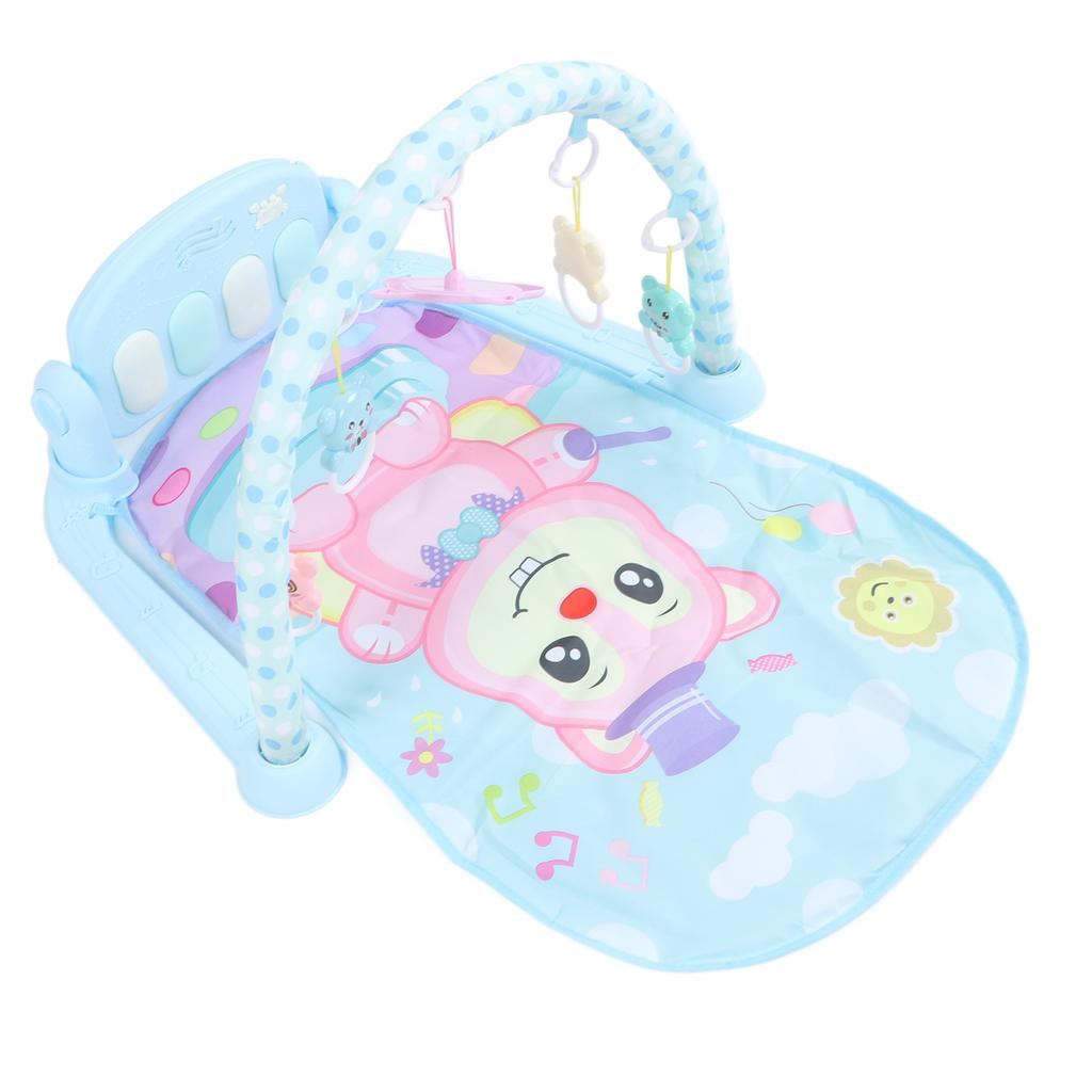 Baby Gym Play Mat Baby Activity Gym Mat with Music Tummy Time Padded Toy Baby Play Mat Gift