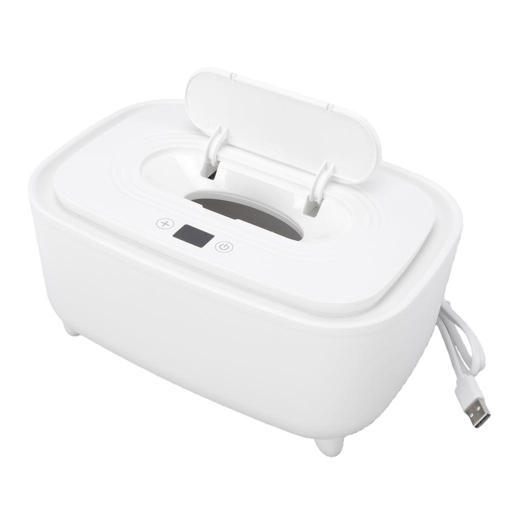 USB Electric Wet Wipes Warmer Smart Temperature Control Wipe Warmer Heated Wet Tissue Container