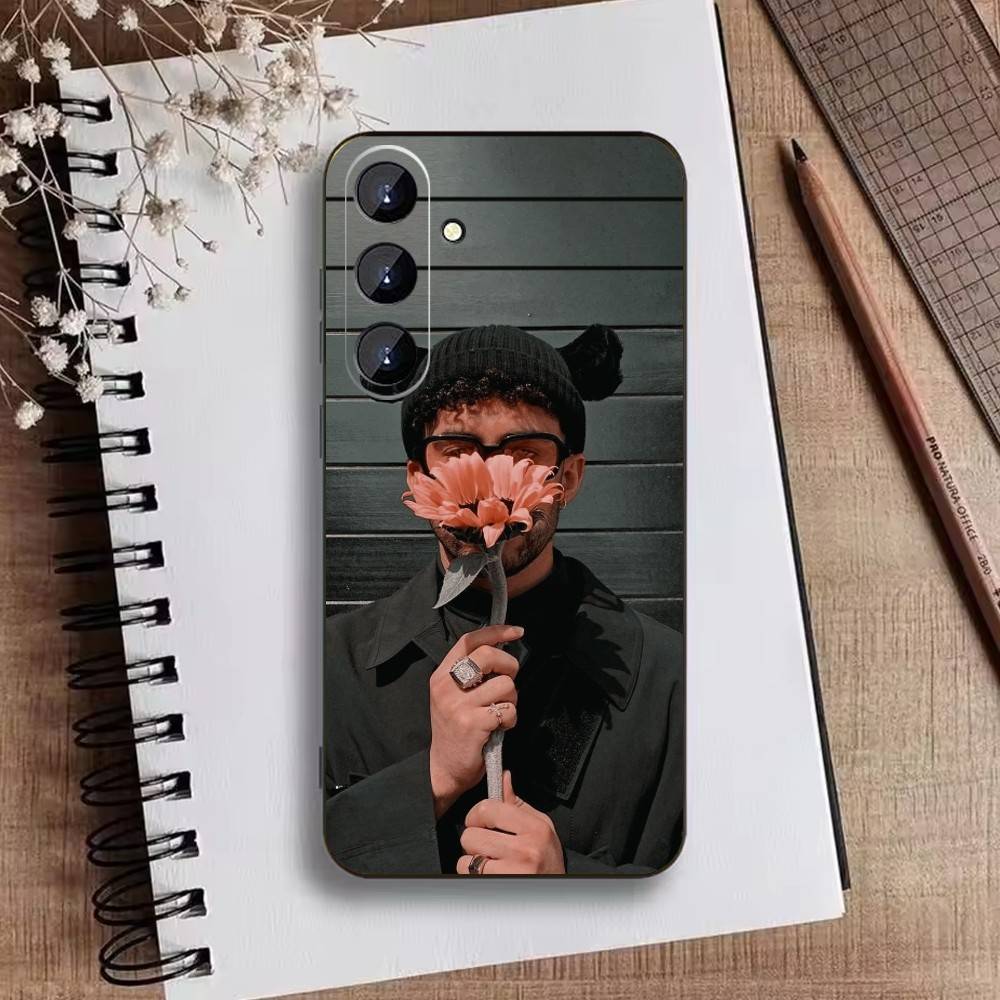 

Bad Y-Bunny Phone Case For Samsung Galaxy A73,A21s,A22,A31,A52,A53,A71,A41Soft Black Shell Samsung a13 5g