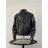 Men's Trendy American Retro PU Leather Lapel Jacket for Spring & Fall