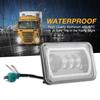 Ciężarówka 4"*6" LED Reflektor Kwadratowe Światło Światła Drogowe i Mijania Biała Aureola dla Forda Mustanga