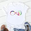 Hot Selling Women's Top Hot Selling Love Personality Pattern Printed Short-sleeved T-shirt Women Summer polyester fabric
