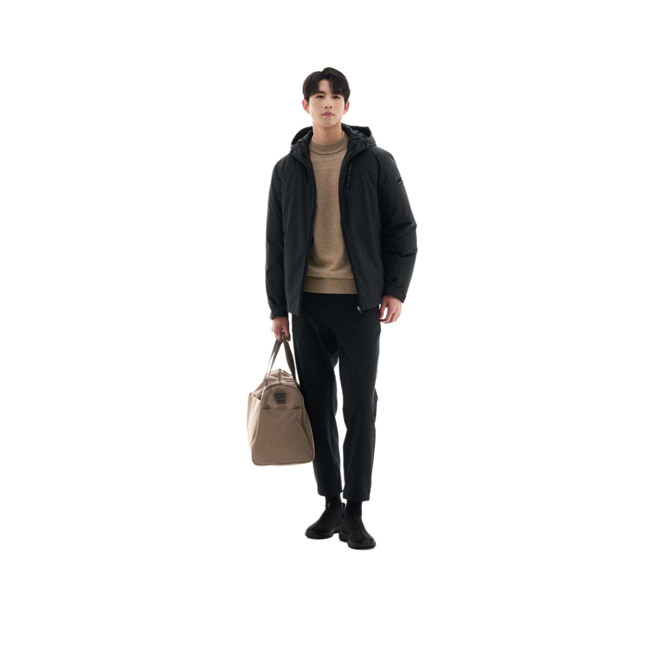 

Anta Water-Resistant Hooded Down Jacket Men Jackets Basic-Black 952447906-3 XXXL