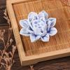 Ceramic Incense Burner Lotus Incense Stick Holder Ceramics Nasturtium Sandalwood Incense Burner For Home Office Decoration