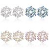 Modern Alloy Geometric Dangle Earrings For Women With Electroplated Finish For Spring Style