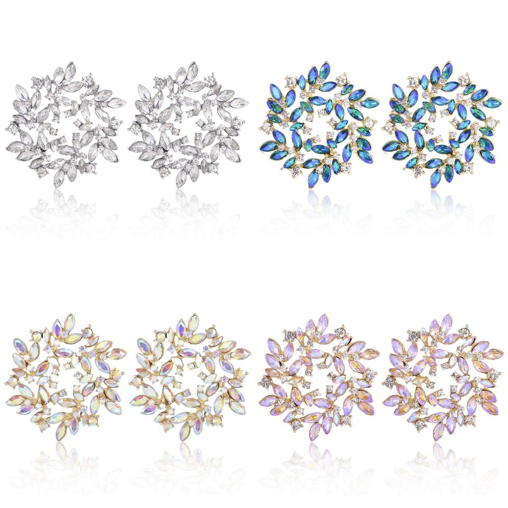 Modern Alloy Geometric Dangle Earrings For Women With Electroplated Finish For Spring Style
