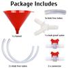 Multifunctional Party Funnel For Beer Beverages Water Portable Design Plastic Construction Drinking Tool With Valves