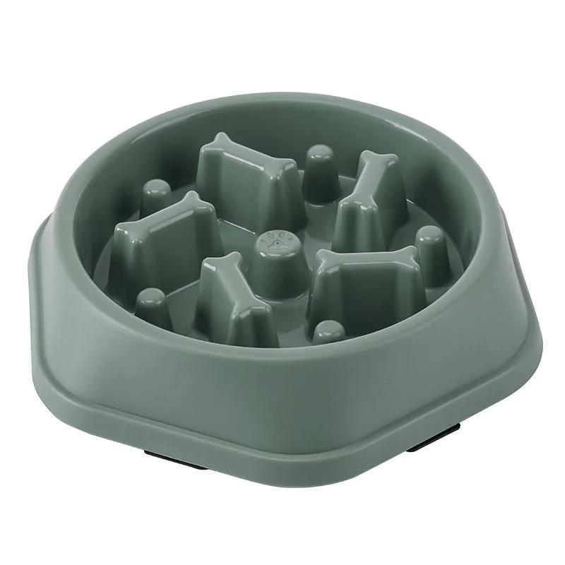 

Slow Feeder Dog Bowl Anti-choking Puppy Food Bowl Anti-slip Pet Slow Eating Dog Dishes Feeders for Dogs Small Medium белый