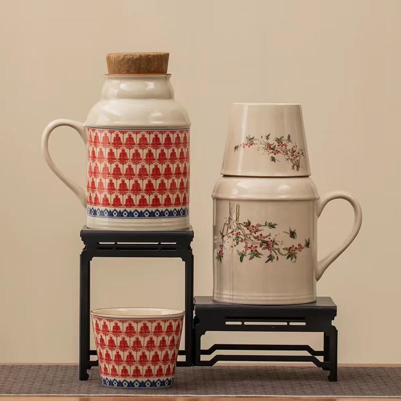 Bingyue Ceramic Insulated Teapot & Office Cup