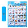 Leleyu Embossed Sound Wall Chart: Early Education Toy for Kids (Pinyin & Numbers Learning)