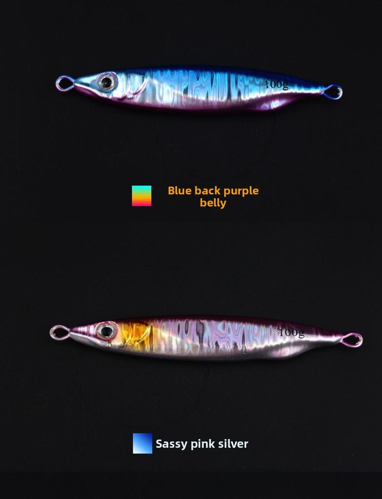 Shore Casting Lure Sea Boat Fishing 60/80/100 Grams Vibration Sinking Metal Jig Head Lead Bass Dedicated Artificial Hard Bait