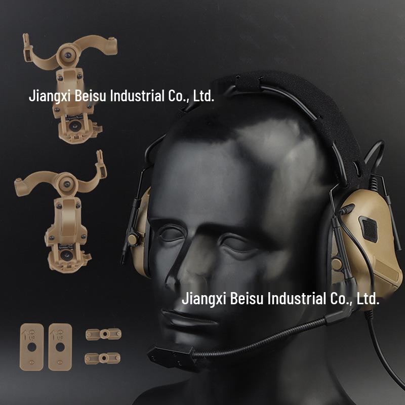 5th Gen Dual-User Tactical Helmet Headset for Outdoor Shooting & Hunting, Foldable & Head-Mounted