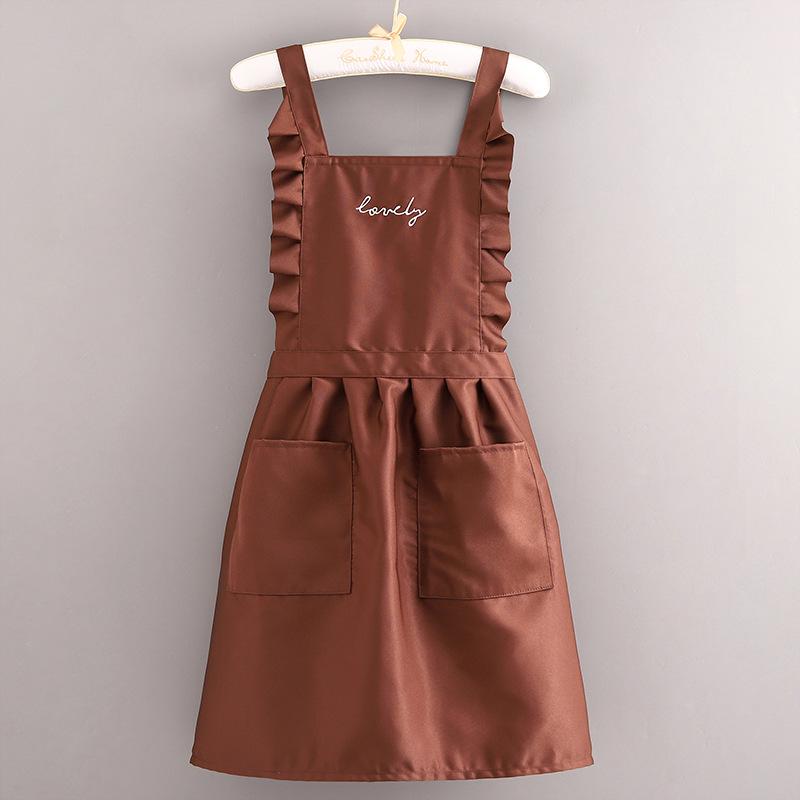 Damen Trendige Küchenschürze - Ölfest, Fleckenabweisend, Frischer Stil zum Kochen & Catering.