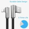 New USB Cable Reversible 90 Degree Cords Fast Charging for Android or IOS Devices