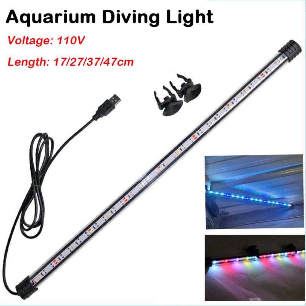 17-47cm Fish Tank Light Waterproof Plant Grow Lamp Durable Aquarium Light