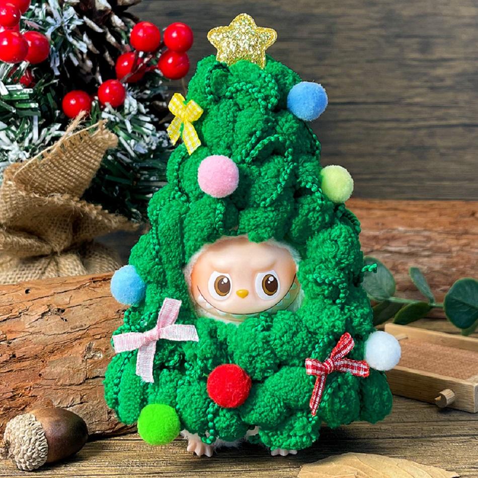 Labubu 4.0 The Monsters Pin Lesní Pohádková Série The Monsters Oblečení Roztomilá Plyšová Kachnička Háček Pletení Oblečení Panenka Doplňky