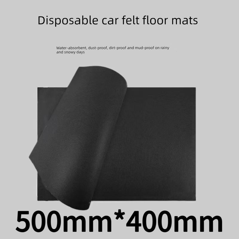 Car Floor Mats, Enlarged and Thickened, No-Wash, Eco-Friendly, Water-Absorbent, Waterproof, Stain-Resistant, Wear-Resistant, Disposable Car Floor Mats Black|Thickened and Enlarged 4-Piece Pack