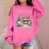Children's Fashionable Casual Long-sleeved Loose Christmas Print Pullover Sweatshirt