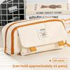 Girls Pen Case Spacious Durable Fabric Organizer For Middle School Students Stationery