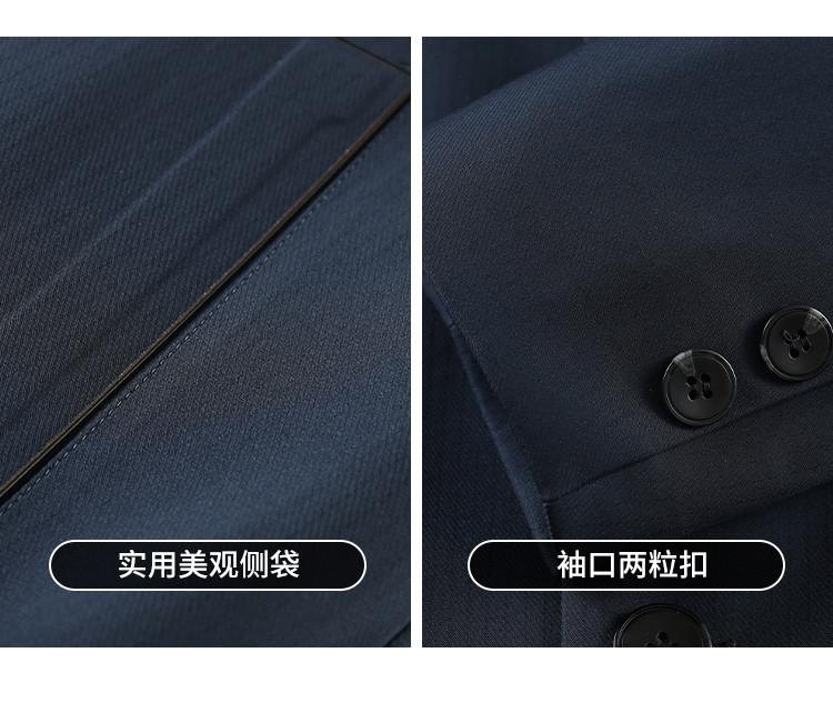 [Bold and Stylish] Spring and Autumn New Solid Color Versatile Business and Leisure Flip Collar Single breasted Jacket Men's Coat